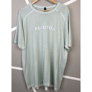 Lululemon x Peloton Metal Vent Tech Striped T Shirt Mens XXL Striped White Green